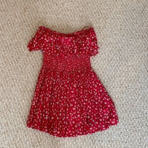 Smocked Strapless Dress